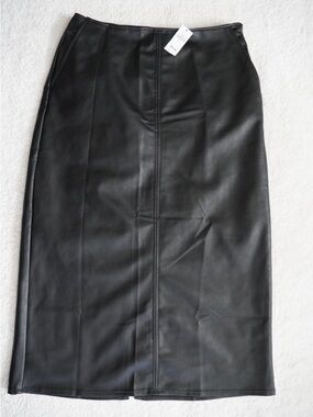 Old Navy Faux Leather Pencil midi-maxi Skirt - Black size S
